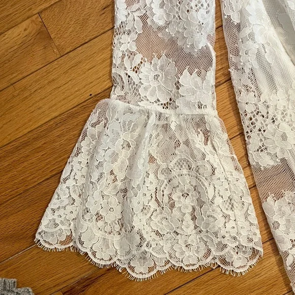 NWT Free People White Lace Dress - Picture 3 of 10